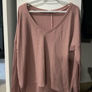 Women’s long sleeve top Pink Peony